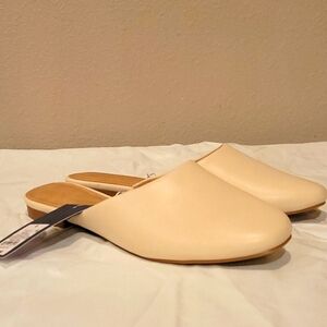 Cream Slip On Shoes